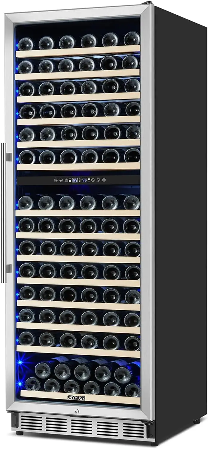 Orymuse best large wine fridge cellar dual zone for red white wine champagne