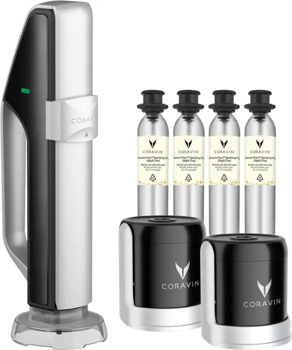 Coravin for Champagne, sparkling wines, mousseux, and Prosecco to keep your bubbles fresh longer.