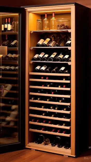 Wine fridge cellar for olding wines